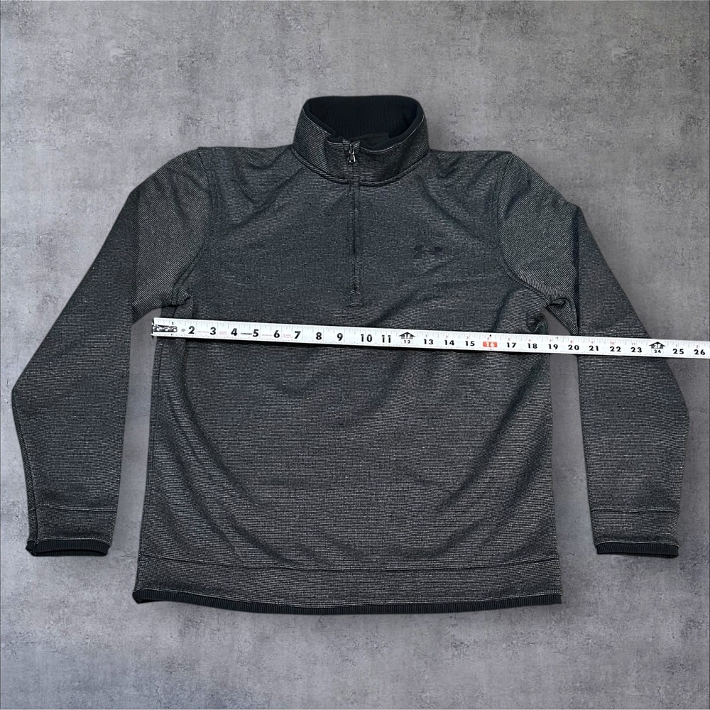Under Armour Golf 1/4 Zip Pullover Heather Grey Athletic Men's Sweater‎ Top - Picture 4 of 10